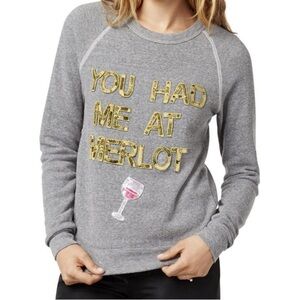 Bow & Drape “You Had Me at Merlot” Sweatshirt